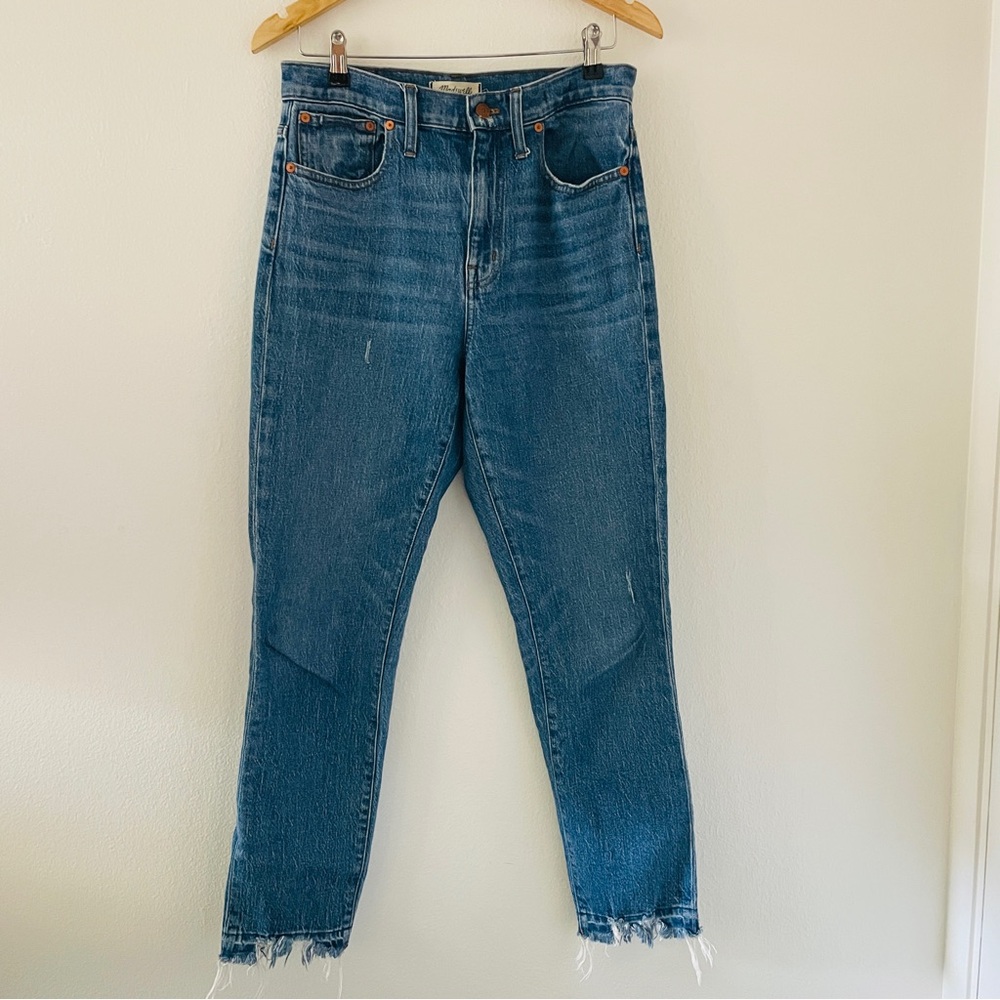 Madewell The High Rise Slim Crop Boyjean - Tall 27T in Melbourne Wash - Picture 5 of 7